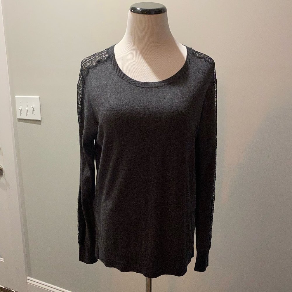 LOFT lace sleeve sweater